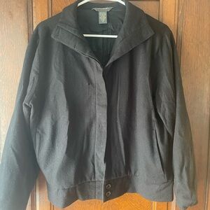 Banana Republic Black Bomber Jacket Lightweight Versatile